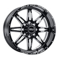 22x12 WELD Off - Road W132 Cheyenne Gloss Black Milled Wheel 8x6.5 ( - 44mm) - image 1