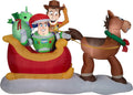 Inflatable Toy Story with Sleigh Disney Christmas Inflatable Scene