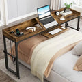Mobile Height Adjustable Overbed Table with Wheels, Featuring Outlets and USB Ports for Laptops - image 4