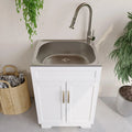 Laundry Sink Cabinet with Stainless Steel Sink and Pull-Down Faucet Utility Sink for Laundry - image 1