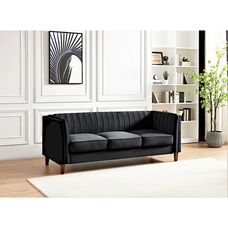 Square Design Sofa with Line Tufting - image 3