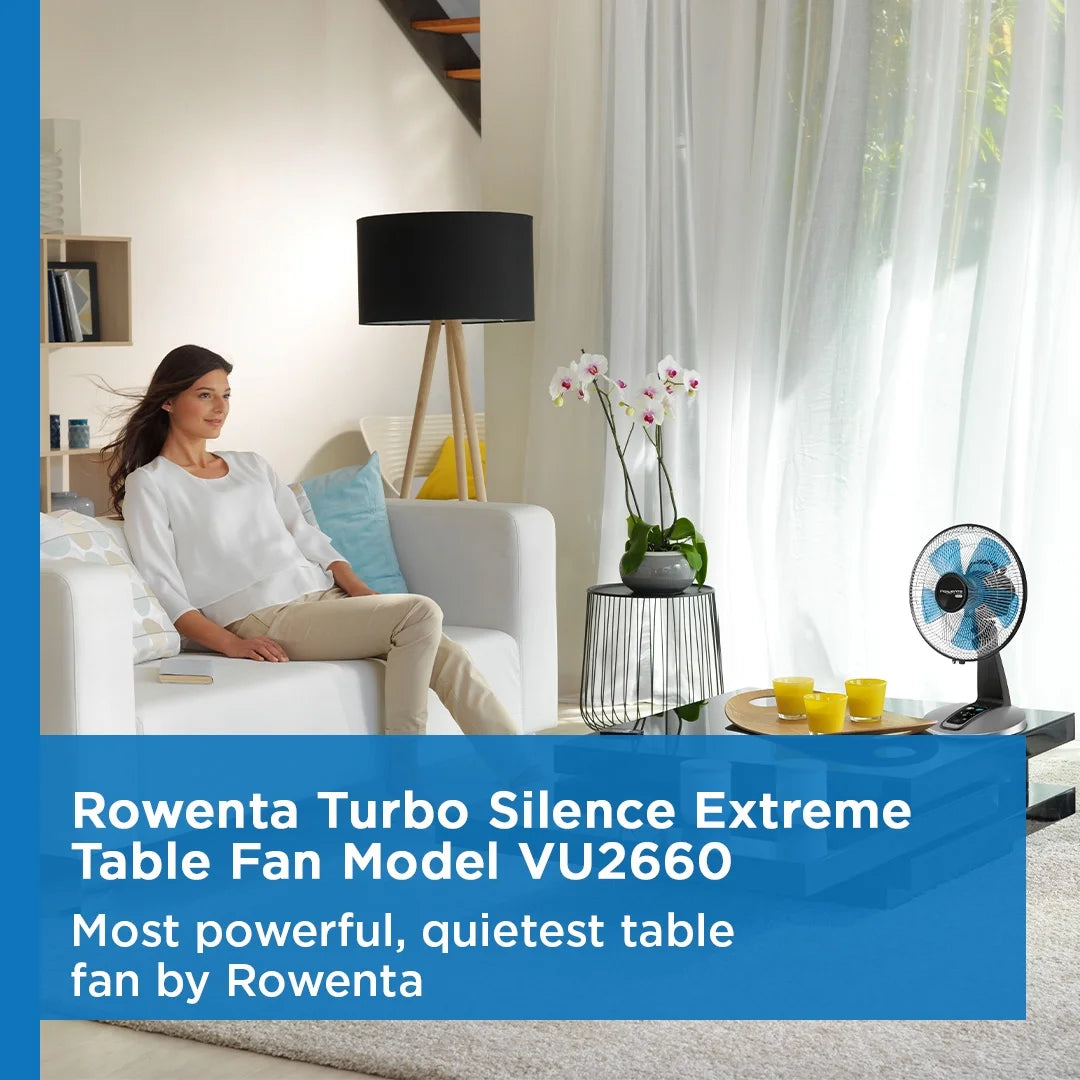 Rowenta Turbo Silence Standing Floor Fan with Remote, 53 Inch, Portable, 5 Speeds, VU5670 - image 17