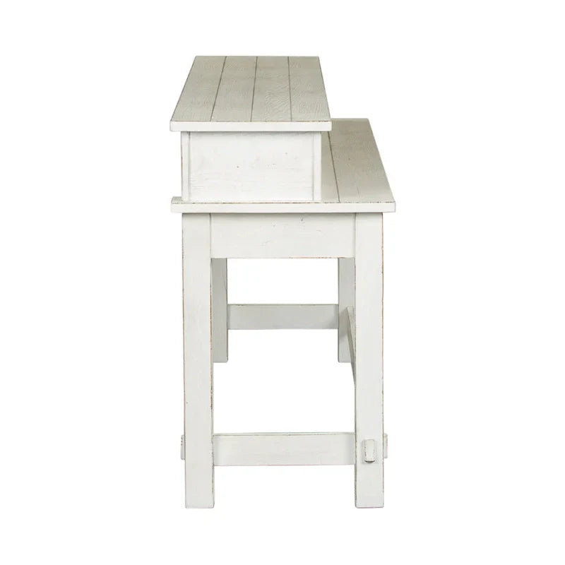Distressed White 4-Piece Modern Farmhouse Flea Market Set - image 8