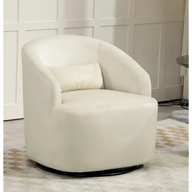 360-Degree Swivel Barrel Accent Chair - image 2