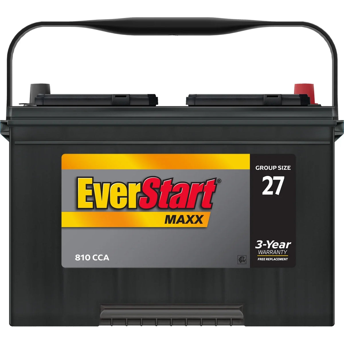 EverStart Maxx Lead Acid Automotive Battery, Group Size 27 12 Volt, 810 CCA 160RC - image 5