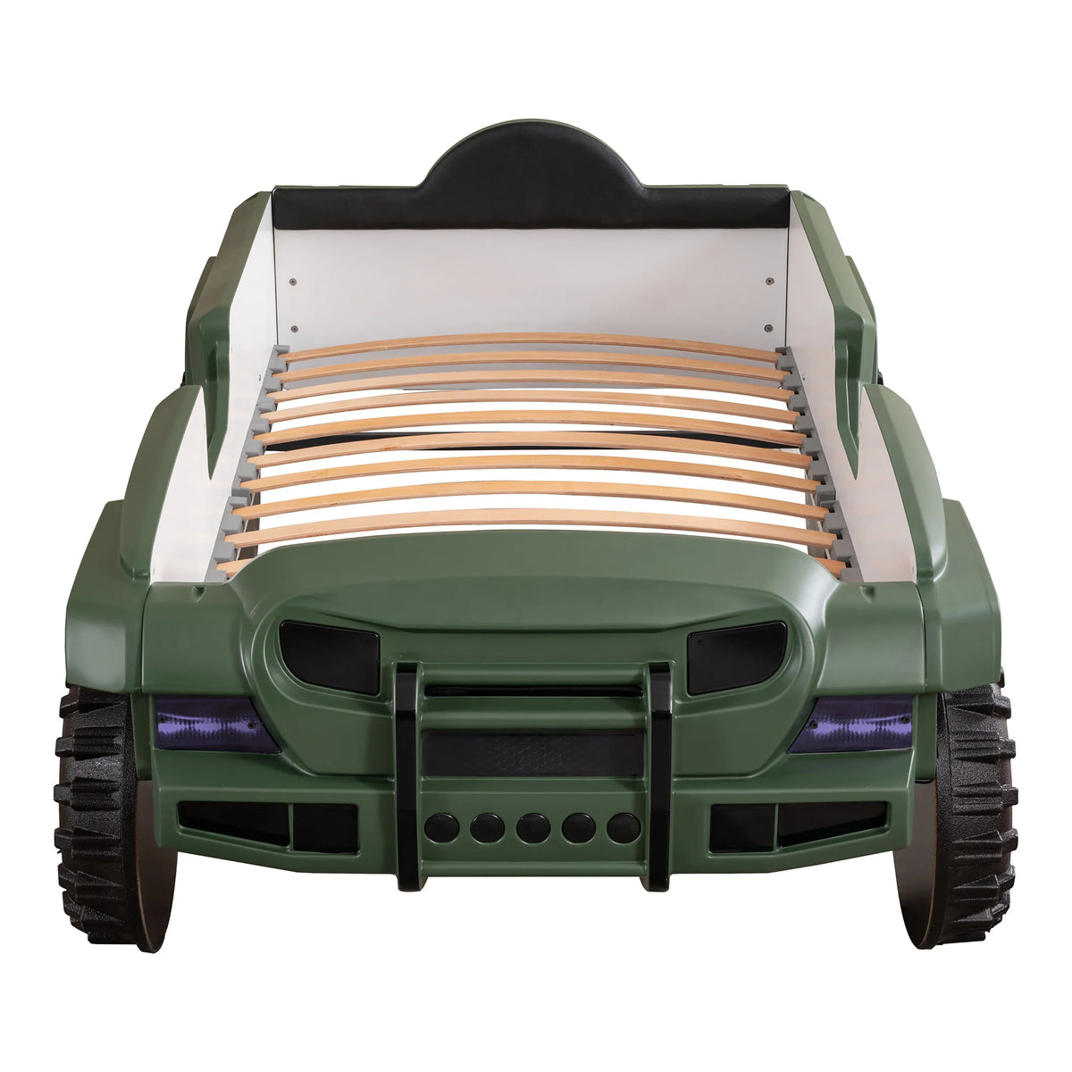 Furniture of America Terra Kids Plastic Twin SUV Bed with LED and Sound, Black - image 36