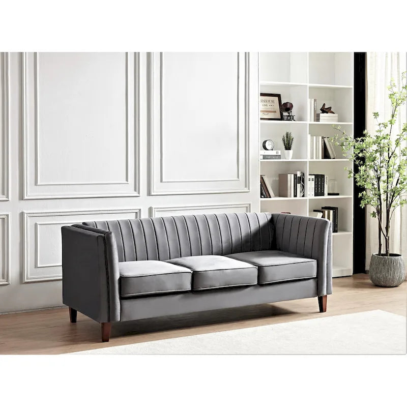 Square Design Sofa with Line Tufting - image 25