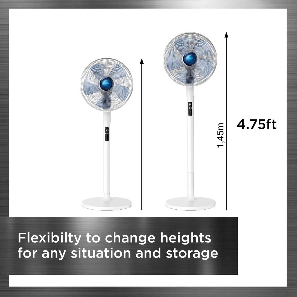 Rowenta Turbo Silence Standing Floor Fan with Remote, 53 Inch, Portable, 5 Speeds, VU5670 - image 28