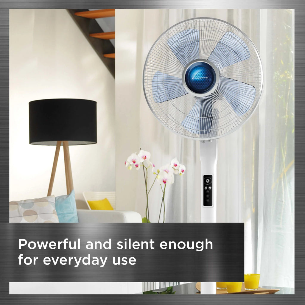Rowenta Turbo Silence Standing Floor Fan with Remote, 53 Inch, Portable, 5 Speeds, VU5670 - image 31