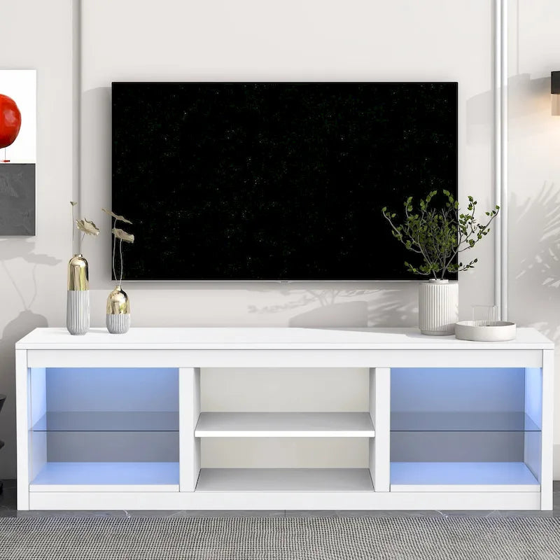 66-Inch Contemporary RGB LED TV Stand Console for TVs Up to 75 Inches - image 15