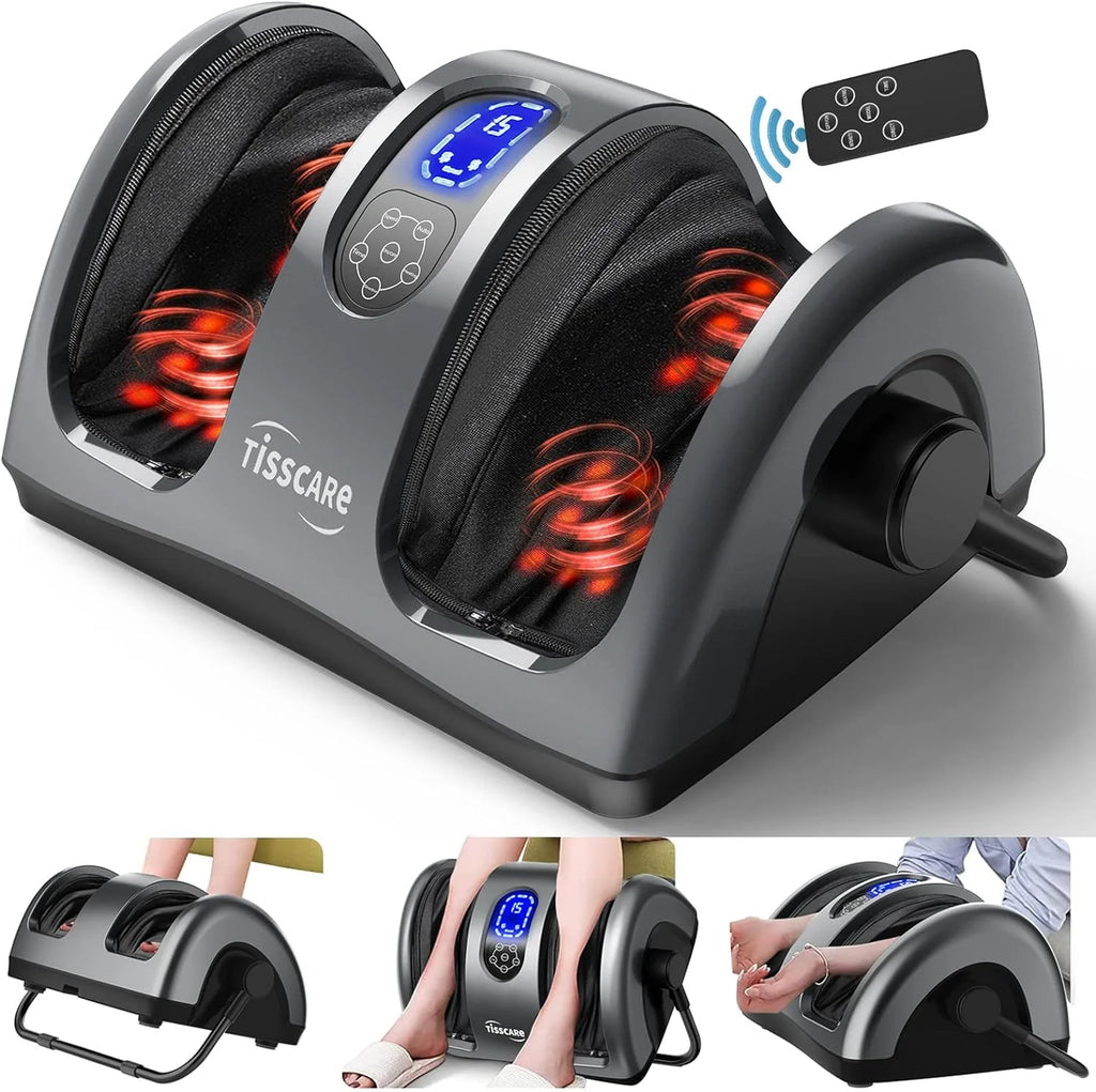 Shiatsu Foot Massager with Heat-Foot Massager Machine for Neuropathy, Plantar Fasciitis and Pain Relief-Massage Foot, Leg, Calf, Ankle with Deep Kneading Heat Therapy, Gift for Mother's Day - image 4