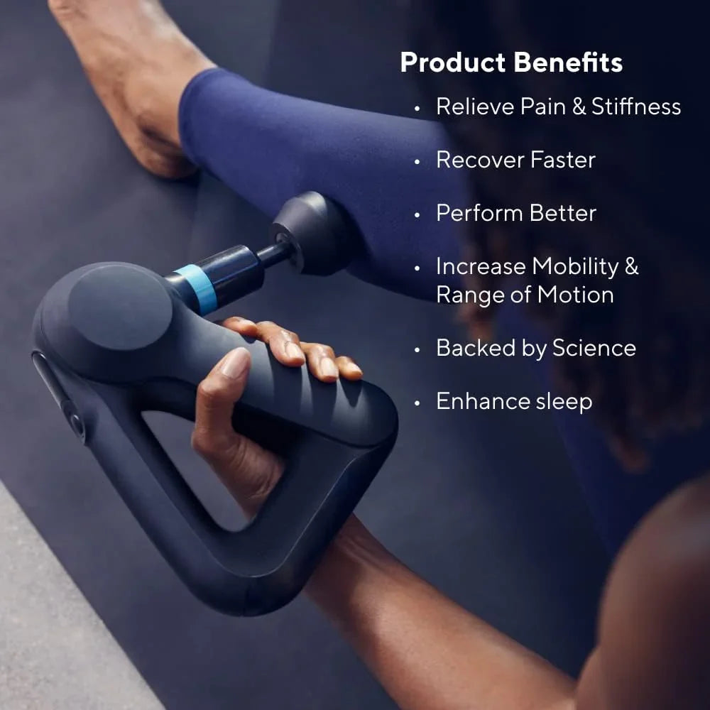 TheraGun Elite Ultra-Quiet Percussion Massage Gun for Deep Tissue Muscle Pain Relief, Handheld Electric Massager Perfect for 