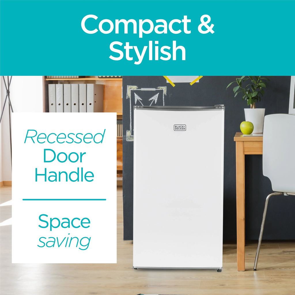 BLACK+DECKER BCRK32B Compact Refrigerator & Mini Fridge with Freezer, 3.2 cu. ft., Black - image 10
