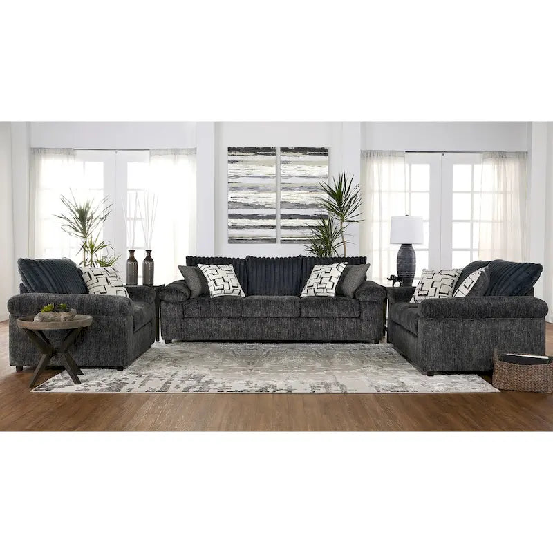 Roundhill Furniture Nason Wide Wale Corduroy Sofa, Loveseat, and Cuddle Chair Collection - image 15