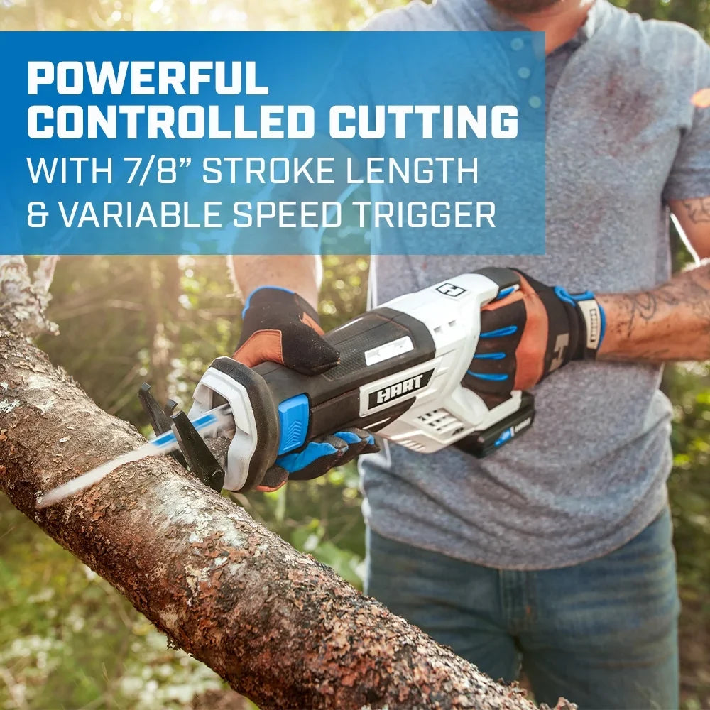 HART 20 Volts 4-Tool Battery-Powered Combo Kit, (2) 1.5Ah Lithium-Ion Batteries - image 5