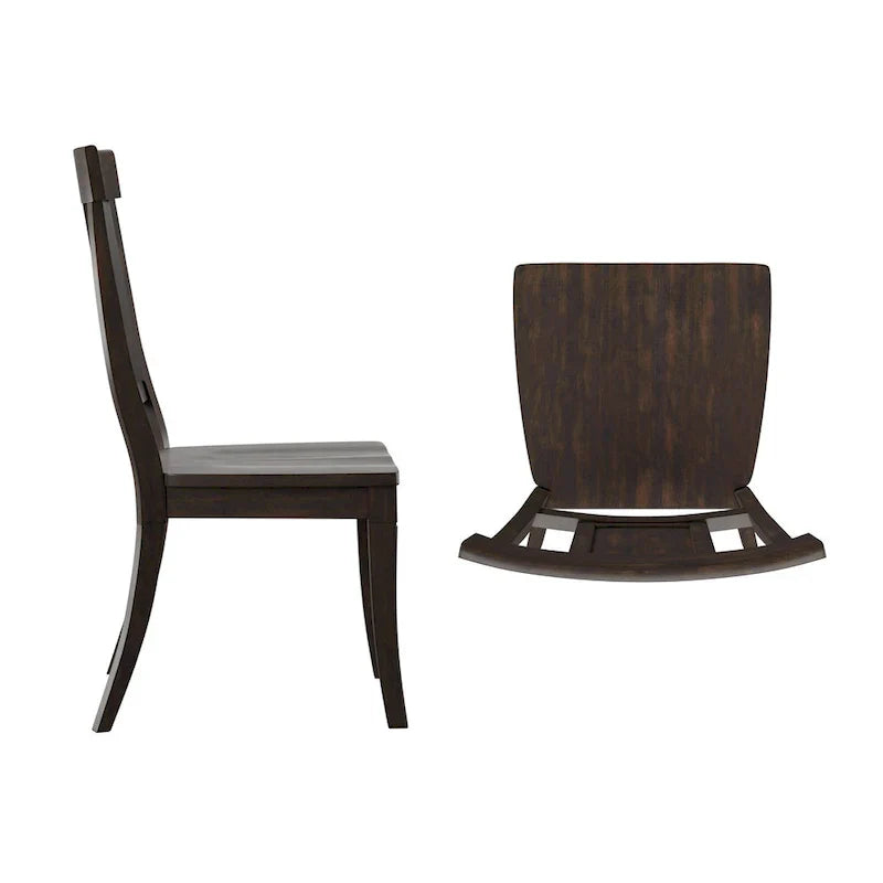 Set of 2 Ronda Wooden Dining Chairs with Panel Back - image 22