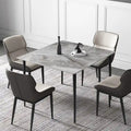 Contemporary Slate Kitchen Dining Table with Sintered Stone Surface and Metal Legs (Table Only) - 31.5 x 31.5 x 30 inches - image 4