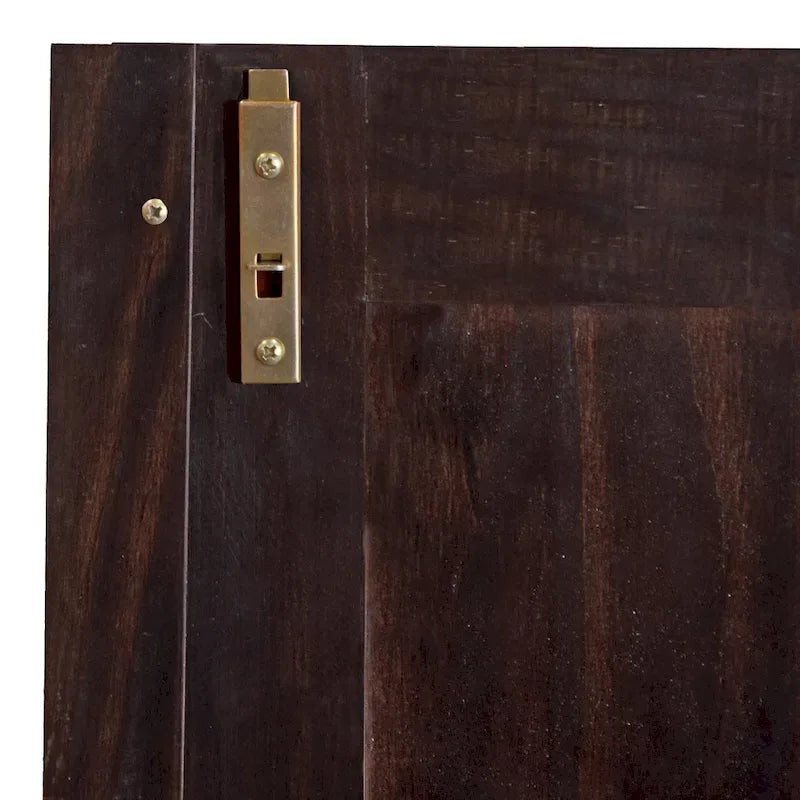 3-Door Wardrobe Armoire - White/Mocha/Java - Solid Wood - image 16