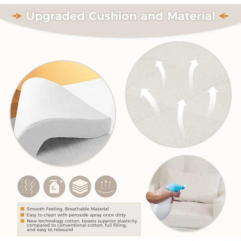 AECOJOY 3-in-1 Convertible Sleeper Sofa Chair with Pillow and Adjustable Backrest - image 17