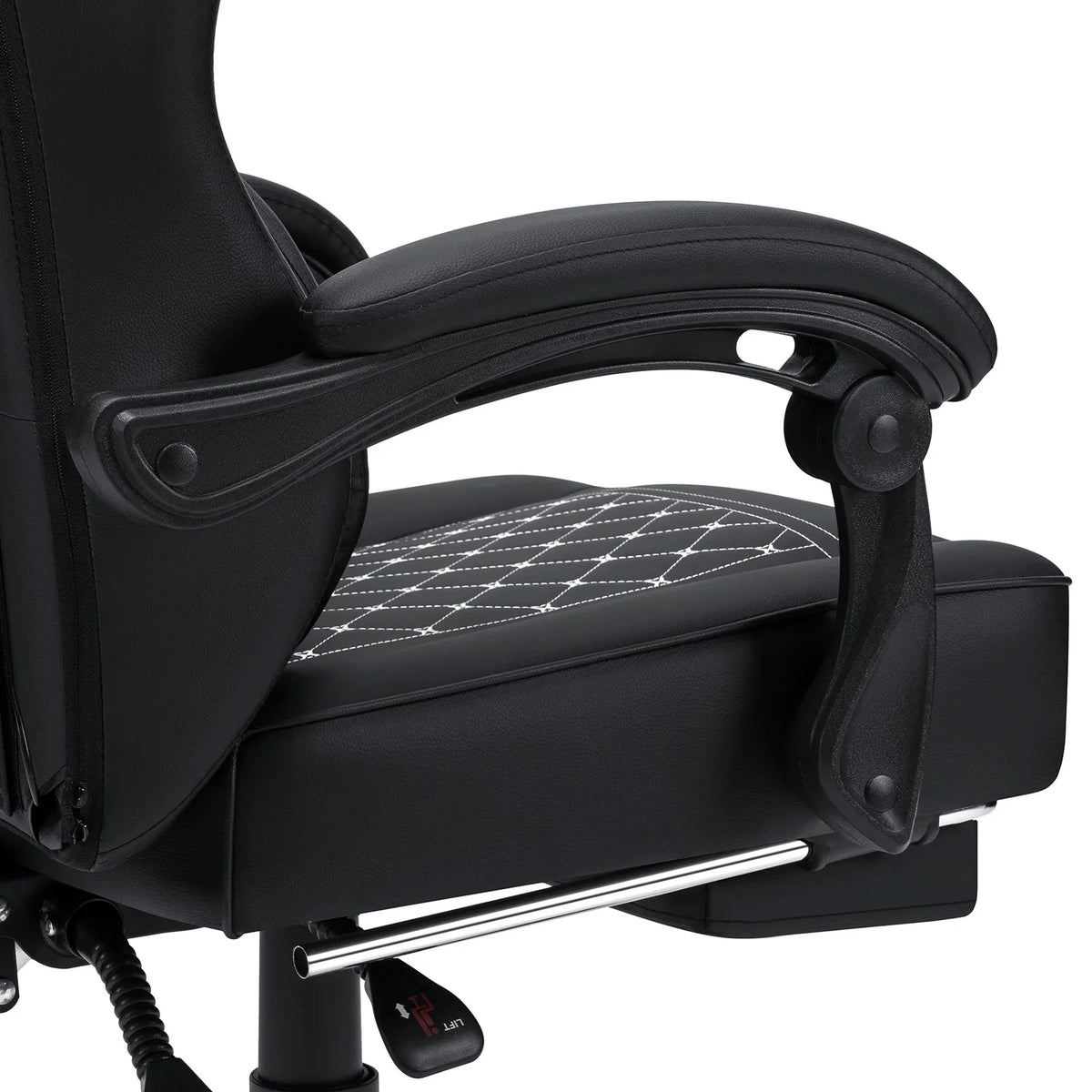 Hoffree Gaming Chair with Massage and Footrest Big and Tall Gamer Chair with Headrest and Lumbar Support PU Computer Game Chair for Adults Office - image 76