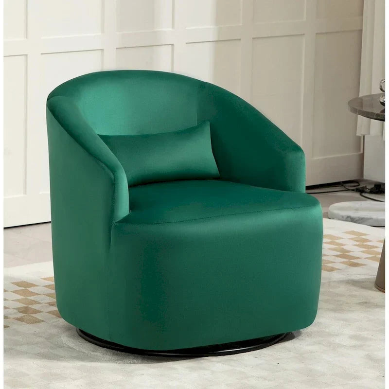 360-Degree Swivel Barrel Accent Chair - image 8
