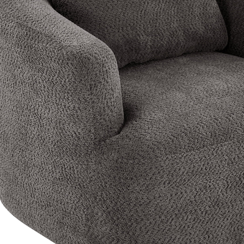 Harper & Bright Designs 360- Swivel Accent Chair, Barrel Chair Swivel Upholstered Sofa Chair with Cushion for Living Room Office, Beige - image 31