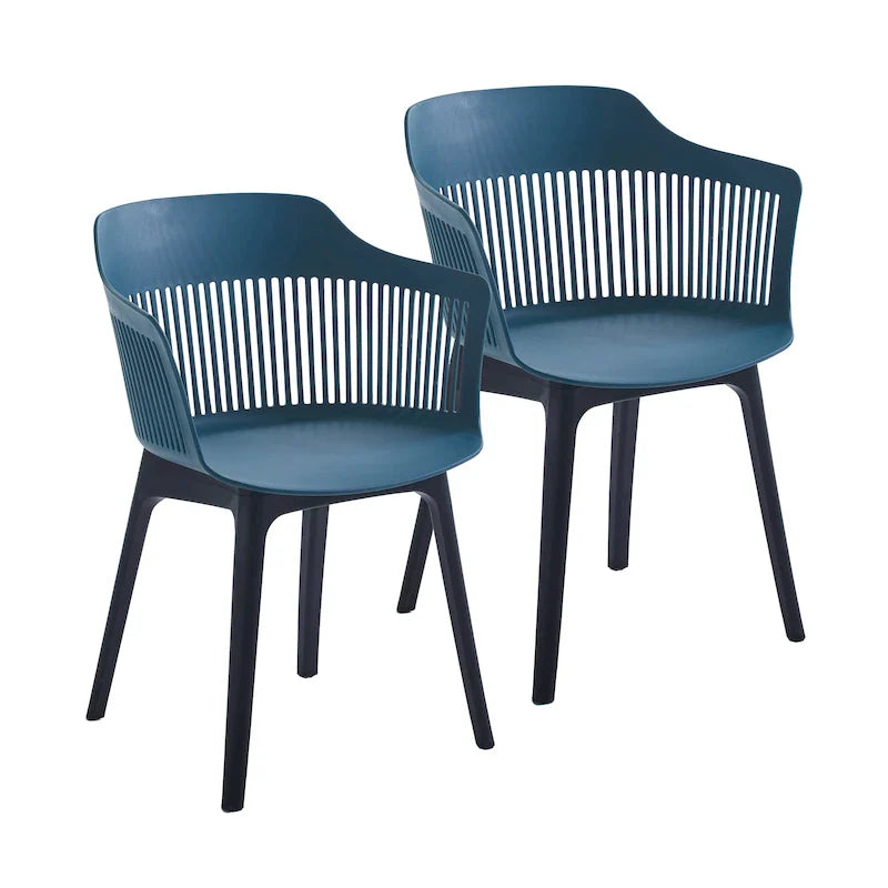 Porthos Home Palmer Set of 2 Dining Chairs with Plastic Shell and Legs - image 6