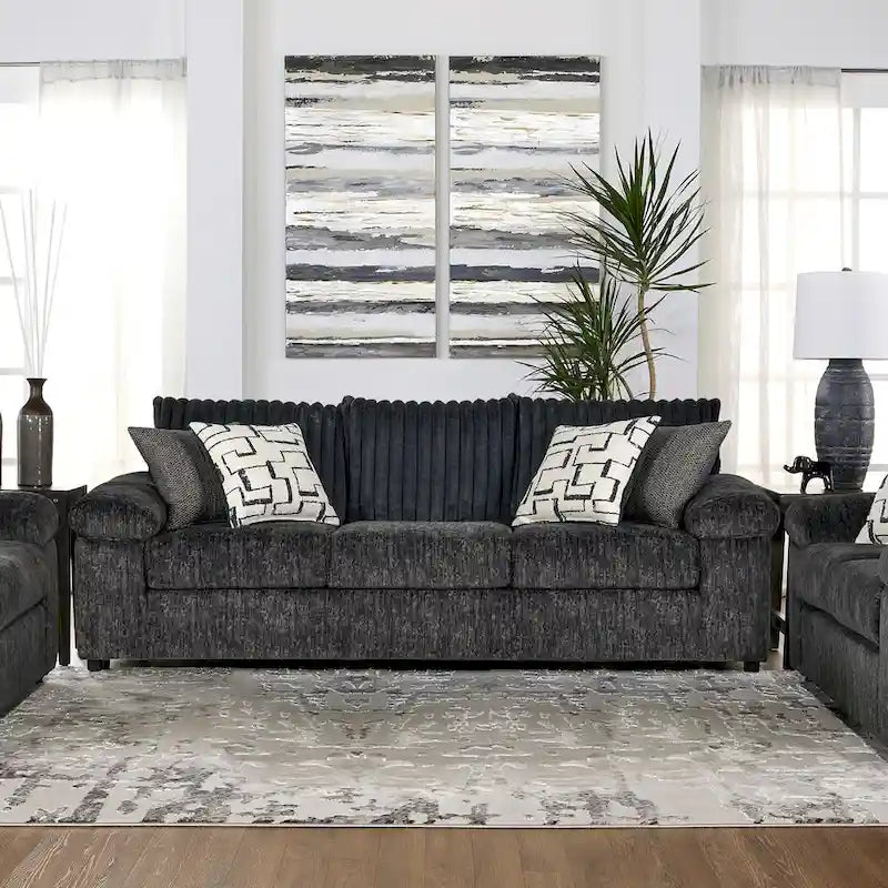 Roundhill Furniture Nason Wide Wale Corduroy Sofa, Loveseat, and Cuddle Chair Collection - image 16