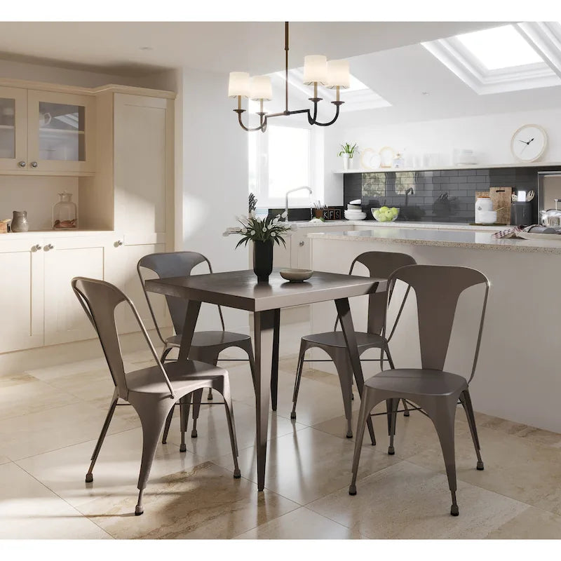 Carbon Loft Swan Industrial Square Metal Dining Table - Not Available - image 12