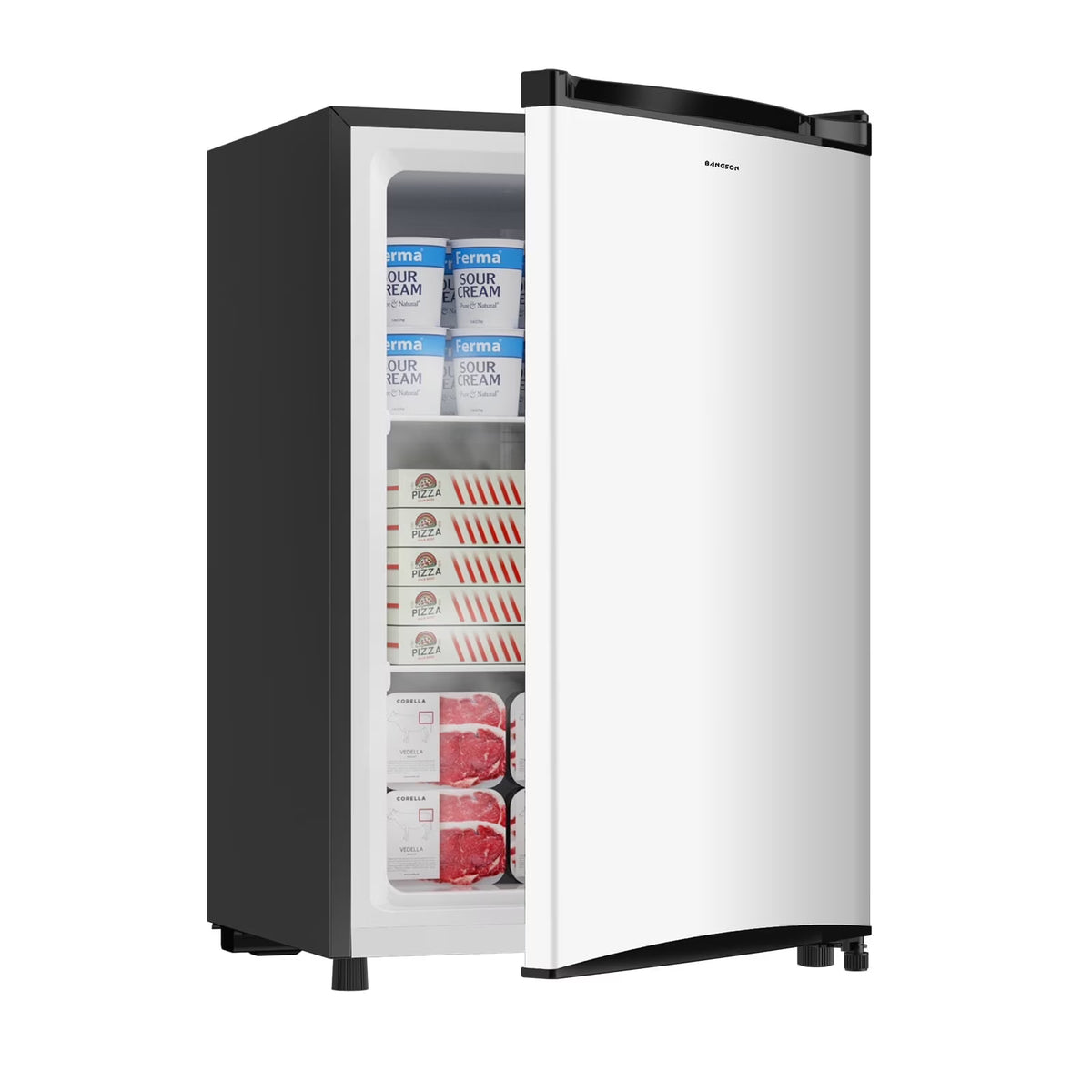 BANGSON 3.0 Cu.ft Compact Upright Freezer, Energy-Saving Mini Freezer with Adjustable Thermostat,Black - image 3