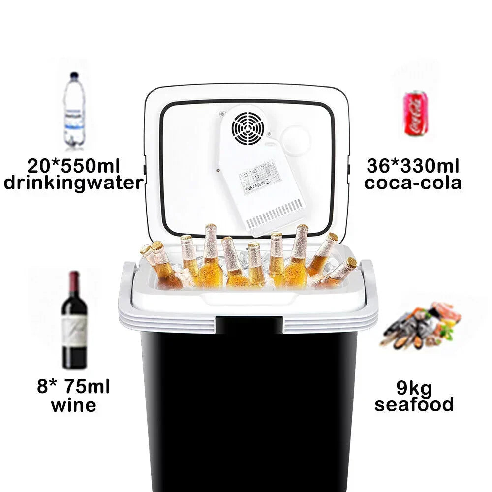 Newest Portable Iceless Thermoelectric Cooler Warmer Low Noise Car Electric Refrigerator Mini Fridge for Car Travel Trip Cami