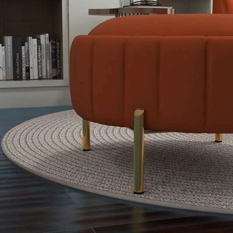 Swivel Accent Chair with Ottoman Set and Upholstered Cushion - image 36