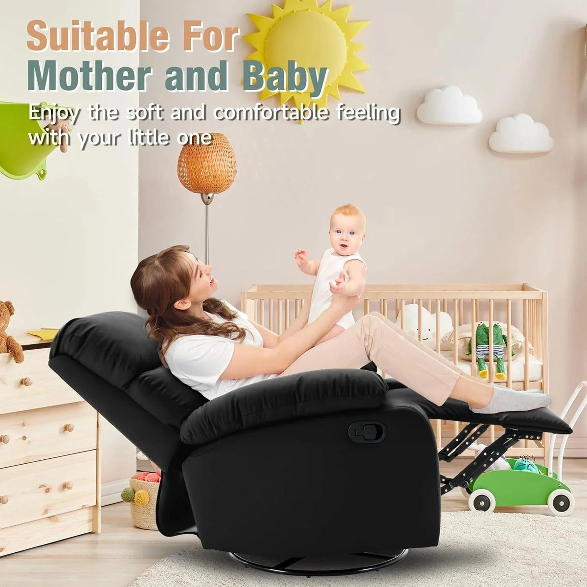 Small Swivel Rocker Recliner Chair for Compact Spaces - image 36