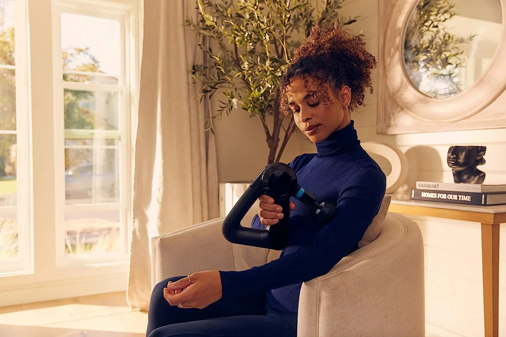 TheraGun Elite Ultra-Quiet Percussion Massage Gun for Deep Tissue Muscle Pain Relief, Handheld Electric Massager Perfect for 
