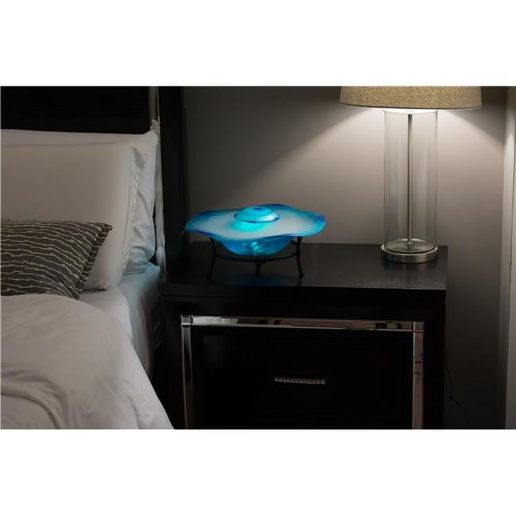 Xbrand Tabletop Blue Aromatherapy Mist Fountain Aroma Diffuser w/Inline Control, 8 Inch Tall - image 3