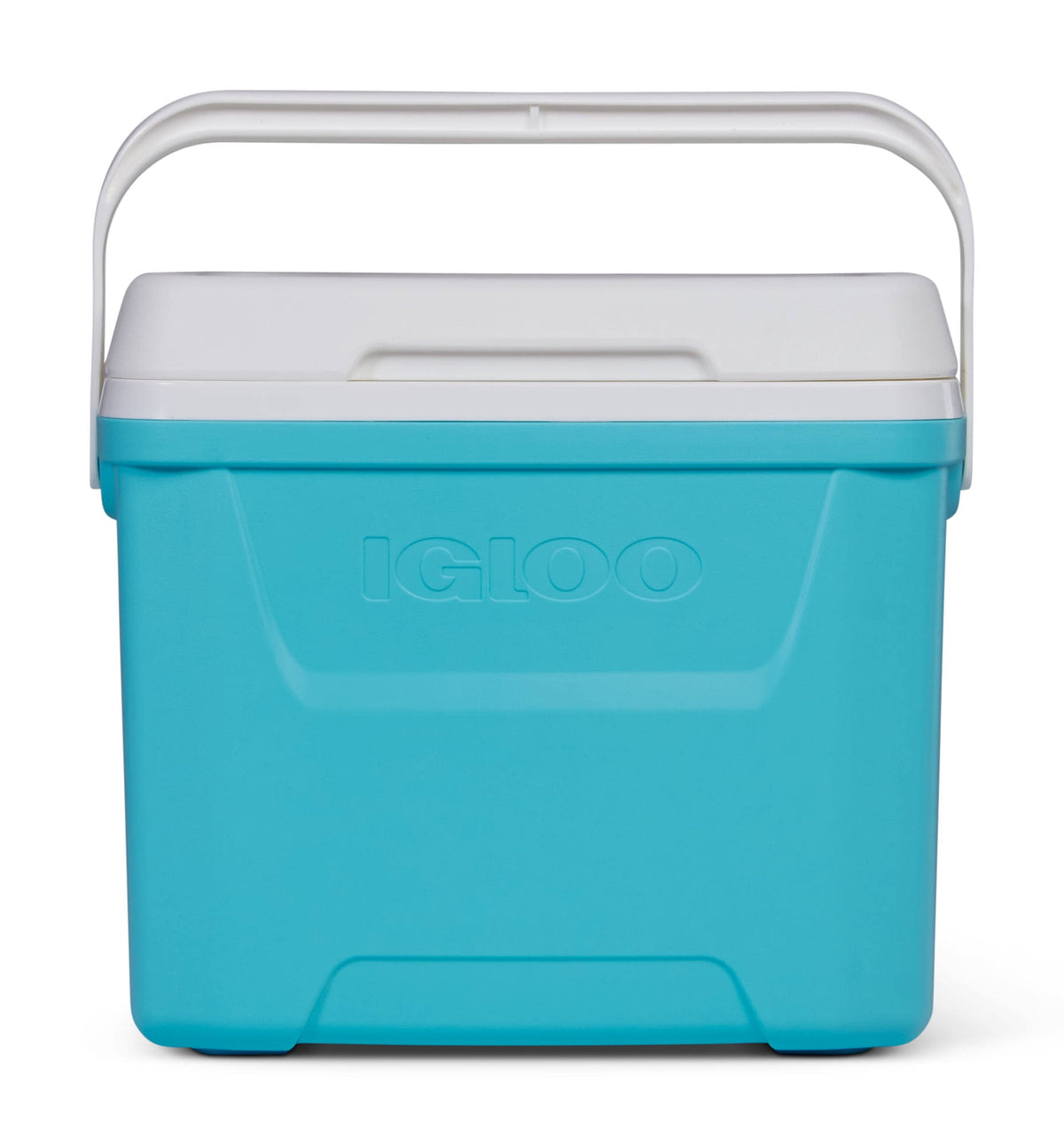 Igloo 28 qt. Laguna Hard-Sided Ice Chest Cooler, Aqua Blue and White - image 1