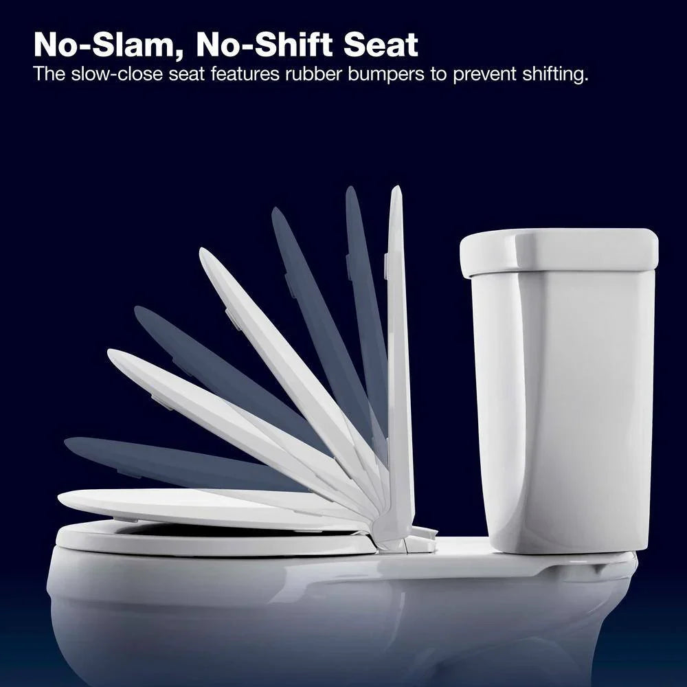Extra Tall Highline Arc Complete Solution 2-piece 1.28 GPF Single Flush Elongated Toilet in White (Seat Included) 78305-0