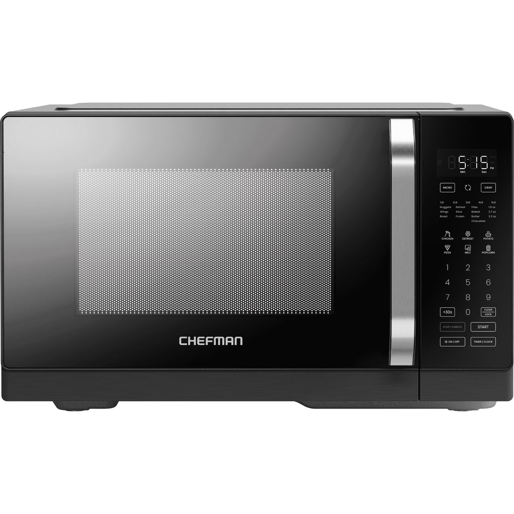 Chefman Microcrisp 1.1 cu. ft. Countertop Microwave Oven + Crisper, 1800 Watts - Black - image 3