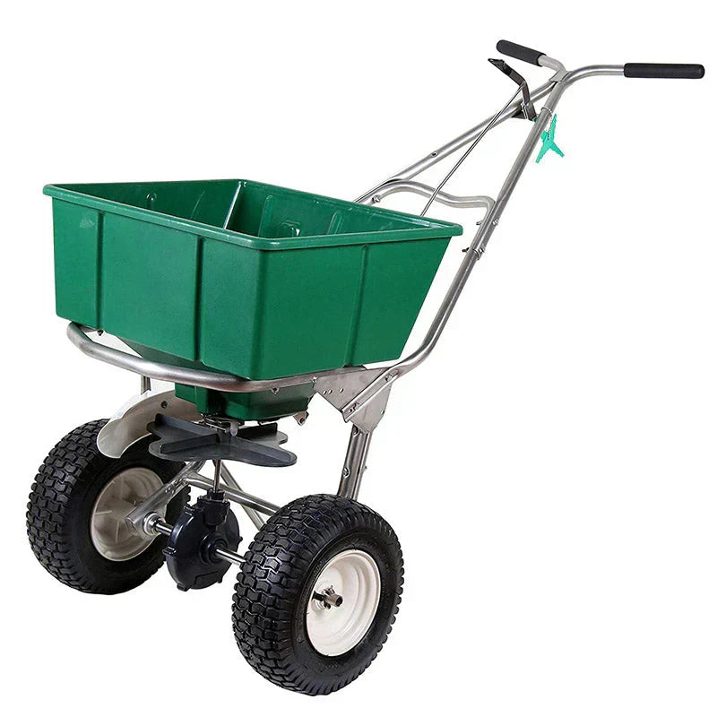 High Wheel Walk-Behind Fertilizer Spreader with 092463 Agitator Repair Kit (Bundle, 2 Items)