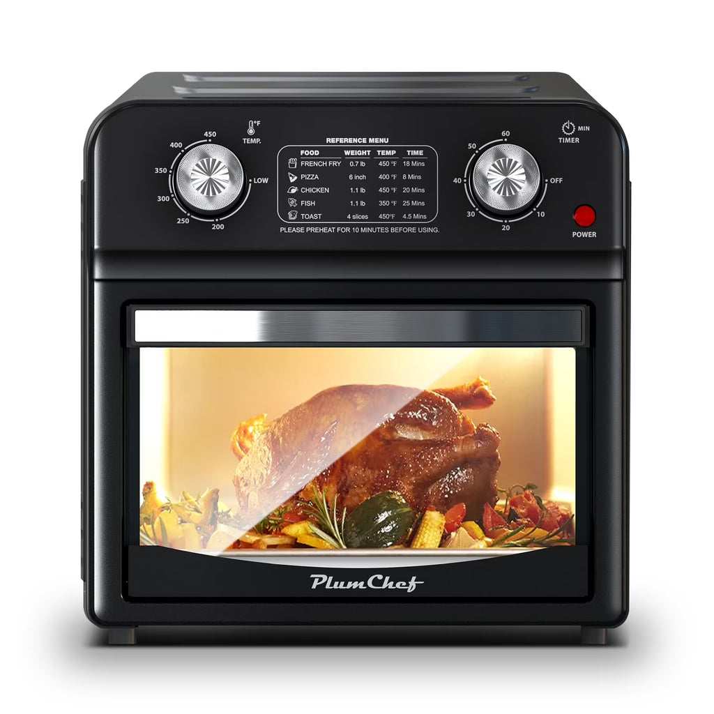 PlumChef 13 Quart 4 Slices Air Fryer Convection Toaster Oven, 1500W, 7 in 1 Multifunction with Roast, Bake, Grill, Broil, Toast, Dehydrate, Defrost - image 3