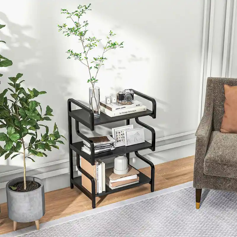 HOMCOM Industrial 3-Tier Printer Stand with Storage - Versatile Metal Rack for Home Office - image 19