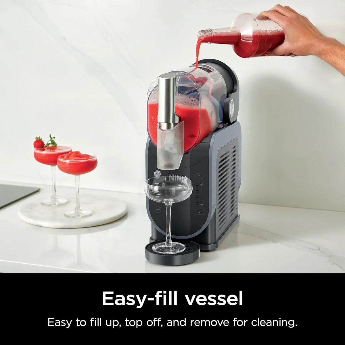 SLUSHi with RapidChill Technology, 88 oz. Frozen Drink & Slushie Machine, 5 Preset Programs, Margaritas, Frappés, and More, P