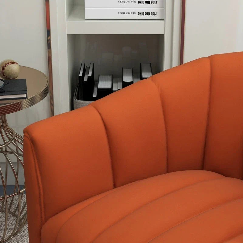 Swivel Accent Chair with Ottoman Set and Upholstered Cushion - image 34