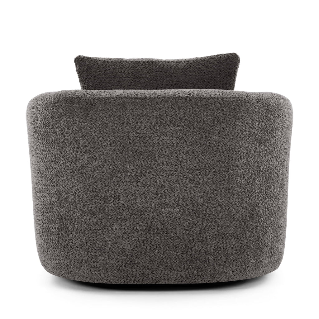 Harper & Bright Designs 360- Swivel Accent Chair, Barrel Chair Swivel Upholstered Sofa Chair with Cushion for Living Room Office, Beige - image 29