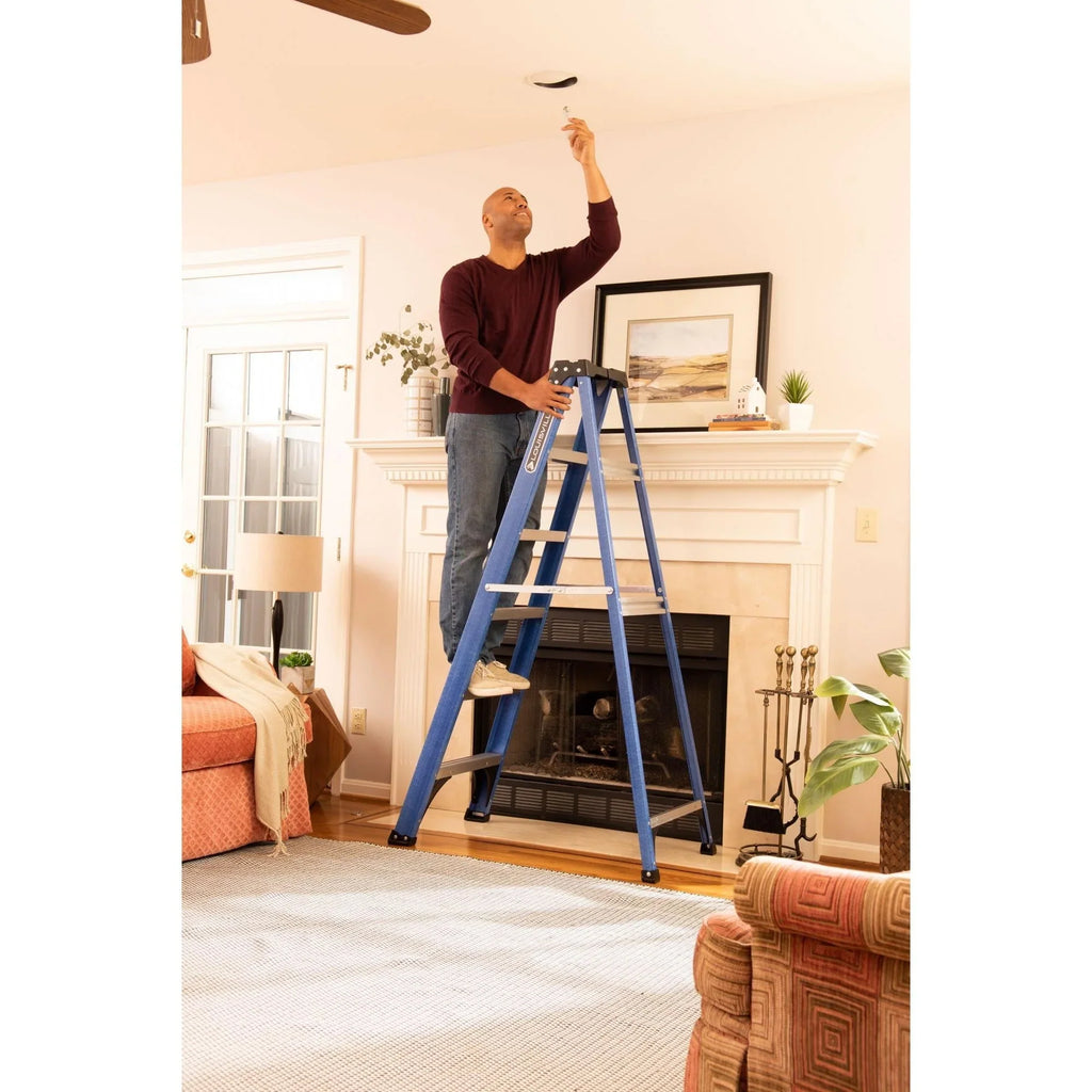 Louisville Ladder 6 ' Fiberglass Step, 10' Reach, 225 - Lb, Load Capacity, W - 3217 - 06 - image 2