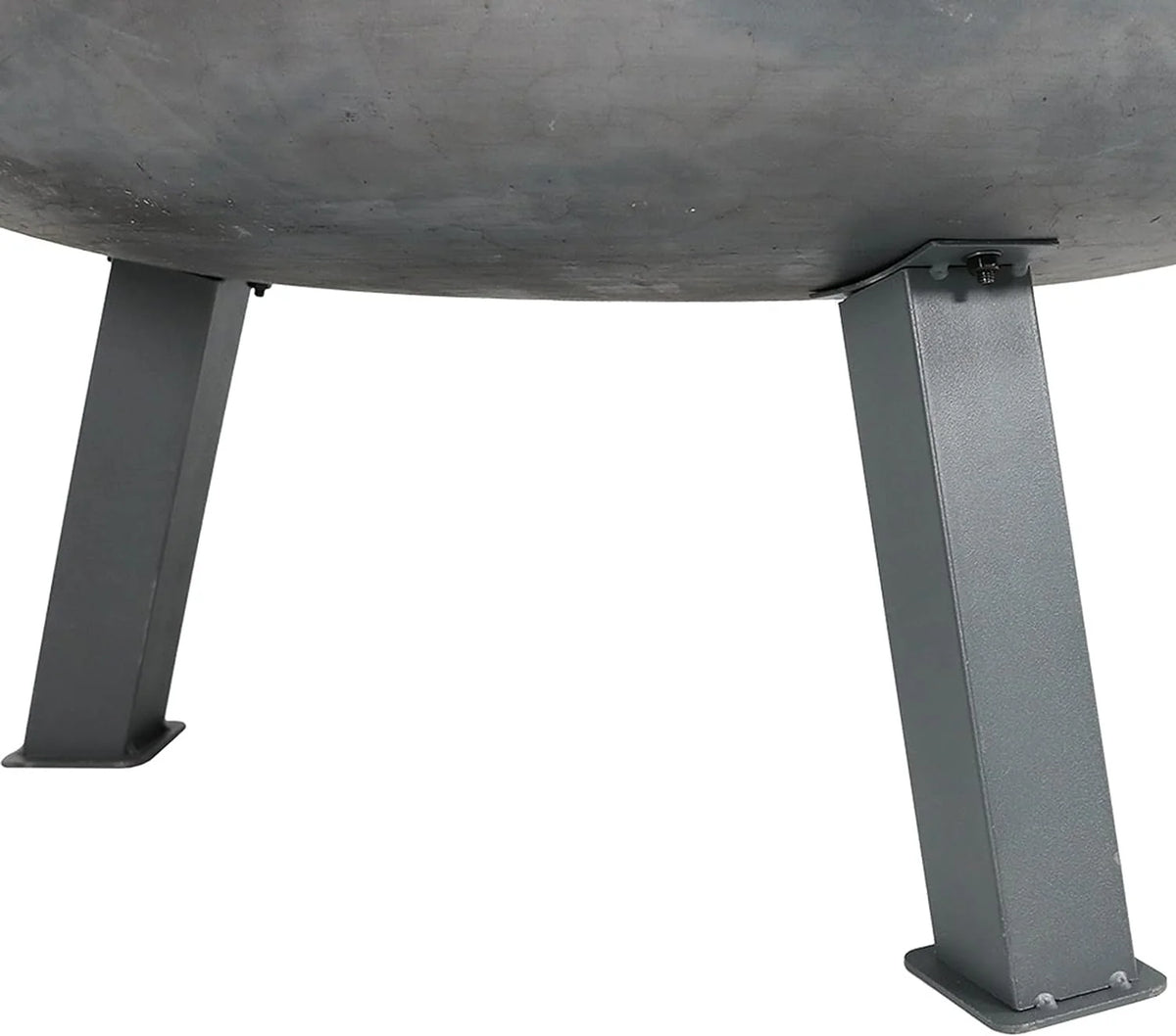 34-Inch Rustic Cast Iron Outdoor Raised Fire Pit Bowl with Handles - Oxidized Finish - image 16