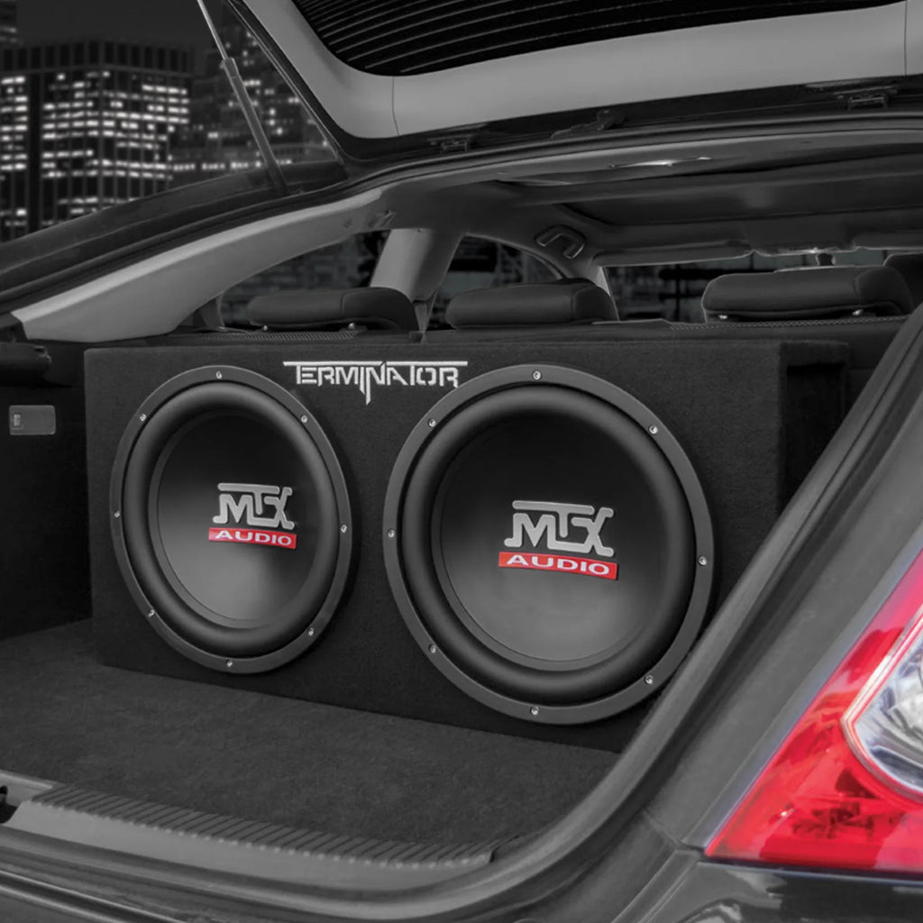 MTX 12" 1200W Dual Loaded Car Subwoofer Audio, Sub Box, Amplifier and Amp Kit - image 3