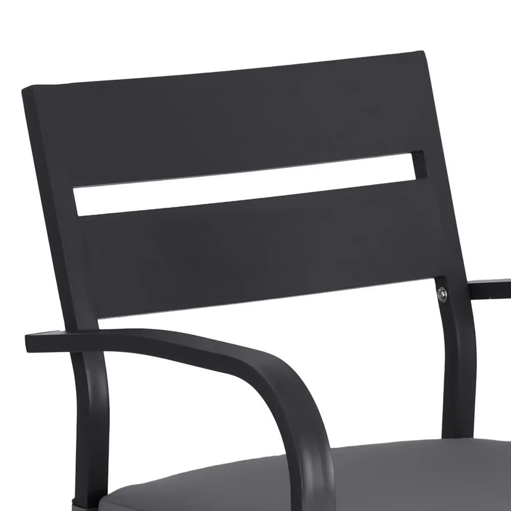 Gardeon Outdoor Bar Set 5-Piece Patio Dining Chairs Aluminium Table Stools - image 4