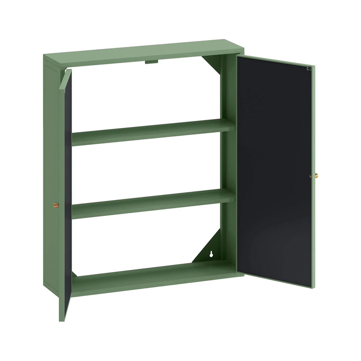 27.56"Modern Wall Cabinet with Glass Doors, Bathroom Cabinet with Featuring Three-tier Storage for Entryway Living Room, Bathroom or Dining Room - image 32