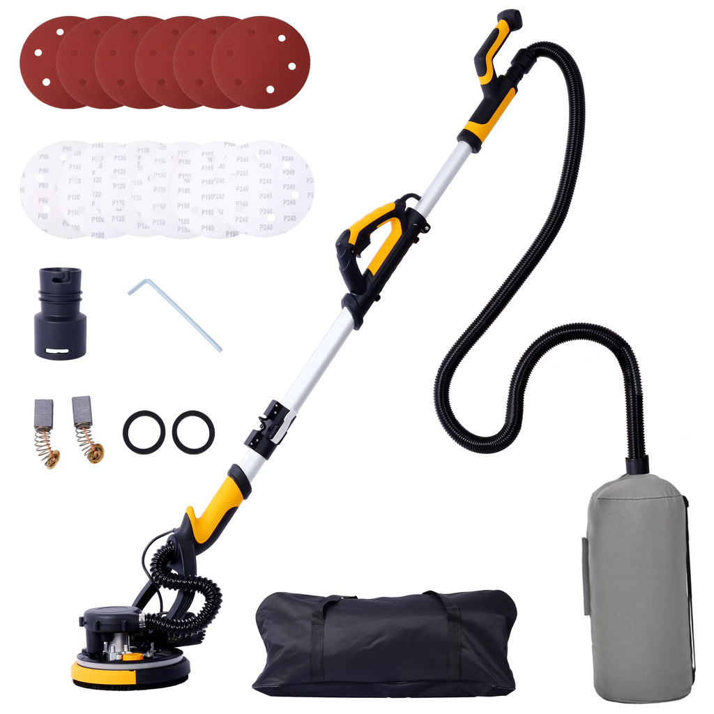 Faitaliicy Drywall Sander Vacuum Dust Collection Wall Sander With Foldable Handle 6.5A 780W Electric Drywall Sander With Variable Speed 900-1800RPM - image 1